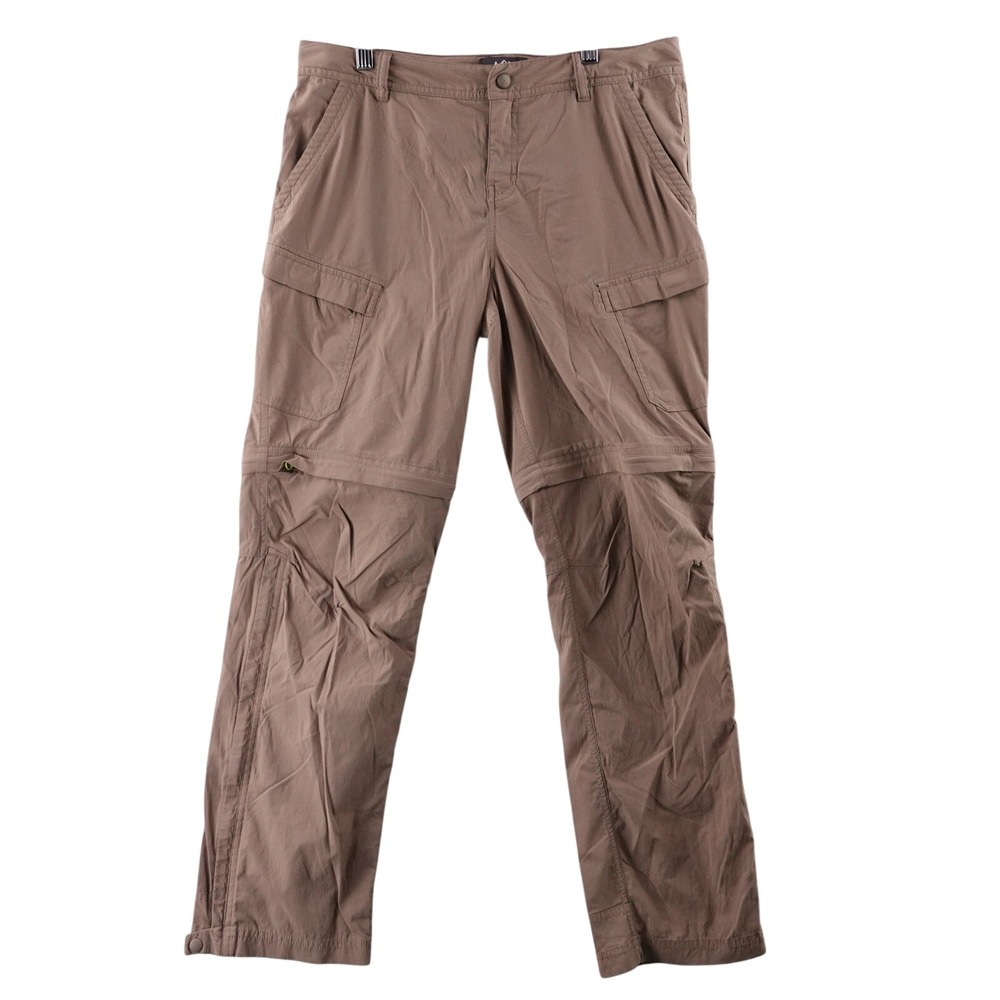 REI Coop Convertible Pants Womens XL 18 Khaki Zip Off Hiking Camping Outdoor